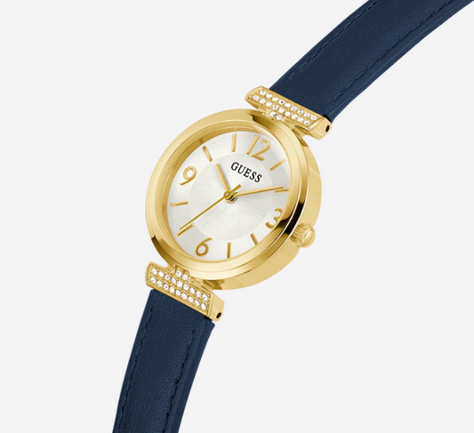 Montre Guess Blue Gold Tone Analog