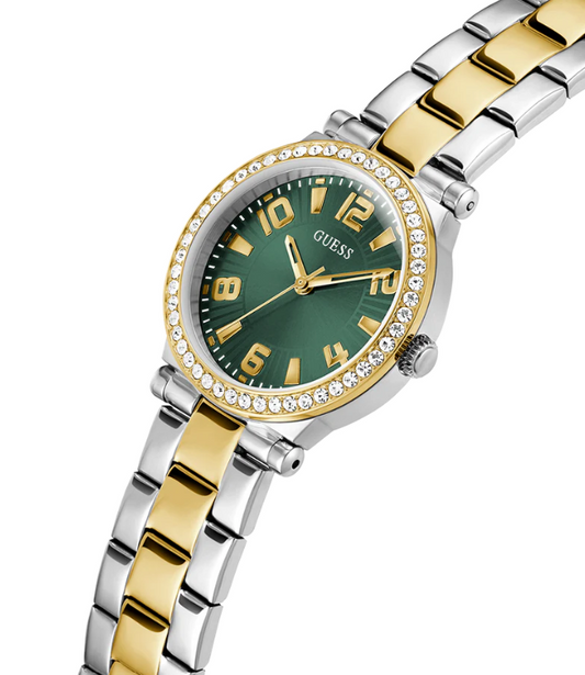Montre GUESS Ladies Blue Gold Tone Analog GW0614L5