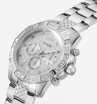 Montre Silver Tone Multi-function